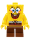 Minifig No: bob028  Name: SpongeBob - Large Grin and Black Eyebrows