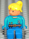 Minifig No: 4555pb134 Name: Duplo Figure, Female, Wendy in Worker Outfit, Medium Blue Top Minifig No: 4555pb134 Name: Duplo Figure, Female, Wendy in Worker Outfit, Medium Blue Top