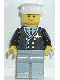 Minifig No: air019 Name: Airport - Pilot, Light Bluish Gray Legs, White Hat Minifig No: air019 Name: Airport - Pilot, Light Bluish Gray Legs, White Hat