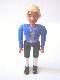 Minifig No: belvMale13 Name: Belville Male - White Shirt Blue Jacket with Purple Sash and Blue Bow, Black Breeches Minifig No: belvMale13 Name: Belville Male - White Shirt Blue Jacket with Purple Sash and Blue Bow, Black Breeches