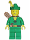 Minifig No: cas123a Name: Forestman - Pouch, Green Hat, Yellow Feather, Quiver Minifig No: cas123a Name: Forestman - Pouch, Green Hat, Yellow Feather, Quiver