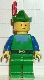 Minifig No: cas133 Name: Forestman - Blue, Green Hat, Red 3-Feather Plume Minifig No: cas133 Name: Forestman - Blue, Green Hat, Red 3-Feather Plume