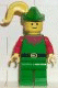 Minifig No: cas138 Name: Forestman - Red, Green Hat, Yellow Plume Minifig No: cas138 Name: Forestman - Red, Green Hat, Yellow Plume