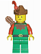 Minifig No: cas284 Name: Forestman - Red, Brown Hat, Red Feather, Quiver Minifig No: cas284 Name: Forestman - Red, Brown Hat, Red Feather, Quiver