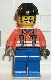 Minifig No: con006 Name: Construction Worker - Orange Shirt, Black Construction Helmet Minifig No: con006 Name: Construction Worker - Orange Shirt, Black Construction Helmet