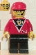 Minifig No: div010 Name: Divers - Control 2, Black Legs, Red Cap Minifig No: div010 Name: Divers - Control 2, Black Legs, Red Cap