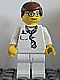 Minifig No: doc021 Name: Doctor - Lab Coat Stethoscope and Thermometer, White Legs, Reddish Brown Male Hair, Glasses Minifig No: doc021 Name: Doctor - Lab Coat Stethoscope and Thermometer, White Legs, Reddish Brown Male Hair, Glasses