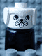 Minifig No: dupfig001 Name: Duplo 2 x 2 x 2 Figure Brick Early, Dog on Black Base, White Head, looks Left Minifig No: dupfig001 Name: Duplo 2 x 2 x 2 Figure Brick Early, Dog on Black Base, White Head, looks Left