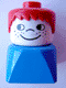 Minifig No: dupfig018 Name: Duplo 2 x 2 x 2 Figure Brick Early, Male on Blue Base, Red Hair, Cheek Freckles Minifig No: dupfig018 Name: Duplo 2 x 2 x 2 Figure Brick Early, Male on Blue Base, Red Hair, Cheek Freckles
