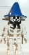 Minifig No: gen005 Name: Skeleton with Standard Skull, Blue Wizard / Witch Hat, Bandana Minifig No: gen005 Name: Skeleton with Standard Skull, Blue Wizard / Witch Hat, Bandana