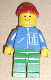 Minifig No: hgh008 Name: Highway Pattern - Green Legs, Red Construction Helmet Minifig No: hgh008 Name: Highway Pattern - Green Legs, Red Construction Helmet