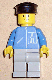 Minifig No: hgh009 Name: Highway Pattern - Light Gray Legs, Black Hat Minifig No: hgh009 Name: Highway Pattern - Light Gray Legs, Black Hat