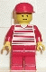 Minifig No: hor011 Name: Horizontal Lines Red - Red Arms - Red Legs, Red Cap Minifig No: hor011 Name: Horizontal Lines Red - Red Arms - Red Legs, Red Cap