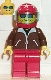 Minifig No: jbr007 Name: Jacket Brown - Red Legs, Red Helmet 7 White Stars, Trans-Light Blue Visor, Blue Sunglasses Minifig No: jbr007 Name: Jacket Brown - Red Legs, Red Helmet 7 White Stars, Trans-Light Blue Visor, Blue Sunglasses