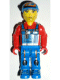 Minifig No: js022 Name: Crewman with Blue Overalls, Red Shirt Minifig No: js022 Name: Crewman with Blue Overalls, Red Shirt