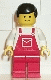 Minifig No: ovr010 Name: Overalls Red with Pocket, Red Legs, Black Male Hair Minifig No: ovr010 Name: Overalls Red with Pocket, Red Legs, Black Male Hair