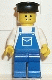 Minifig No: ovr015 Name: Overalls Blue with Pocket, Blue Legs, Black Hat Minifig No: ovr015 Name: Overalls Blue with Pocket, Blue Legs, Black Hat