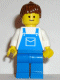 Minifig No: ovr017 Name: Overalls Blue with Pocket, Blue Legs, Brown Ponytail Hair Minifig No: ovr017 Name: Overalls Blue with Pocket, Blue Legs, Brown Ponytail Hair