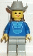 Minifig No: par046 Name: Jogging Suit, Light Gray Legs, Light Gray Cowboy Hat, Backpack Minifig No: par046 Name: Jogging Suit, Light Gray Legs, Light Gray Cowboy Hat, Backpack