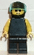 Minifig No: pln011 Name: Plain Black Torso with Yellow Arms, Black Legs, Sunglasses, Black Helmet, Trans-Light Blue Visor Minifig No: pln011 Name: Plain Black Torso with Yellow Arms, Black Legs, Sunglasses, Black Helmet, Trans-Light Blue Visor