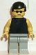 Minifig No: pln013 Name: Plain Black Torso with Yellow Arms, Light Gray Legs, Sunglasses, Black Male Hair Minifig No: pln013 Name: Plain Black Torso with Yellow Arms, Light Gray Legs, Sunglasses, Black Male Hair
