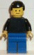 Minifig No: pln067 Name: Plain Black Torso with Black Arms, Blue Legs, Black Male Hair Minifig No: pln067 Name: Plain Black Torso with Black Arms, Blue Legs, Black Male Hair