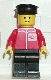 Minifig No: post001 Name: Post Office - Black Legs, Black Hat Minifig No: post001 Name: Post Office - Black Legs, Black Hat