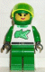 Minifig No: rac020 Name: Race - Green, Green Helmet Plain Minifig No: rac020 Name: Race - Green, Green Helmet Plain