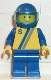 Minifig No: s004 Name: 'S' - Yellow with Blue / Gray Stripe, Blue Legs, Blue Helmet Minifig No: s004 Name: 'S' - Yellow with Blue / Gray Stripe, Blue Legs, Blue Helmet