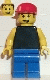 Minifig No: soc004 Name: Plain Black Torso with Yellow Arms, Blue Legs, Red Cap (Soccer Fan) Minifig No: soc004 Name: Plain Black Torso with Yellow Arms, Blue Legs, Red Cap (Soccer Fan)