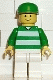 Minifig No: soc046 Name: Soccer Fan Green & White Team, Green Cap Minifig No: soc046 Name: Soccer Fan Green & White Team, Green Cap