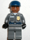 Minifig No: spd029 Name: Security Guard, Dark Bluish Gray Shirt w/Badge and Radio, Dark Bluish Gray Legs Minifig No: spd029 Name: Security Guard, Dark Bluish Gray Shirt w/Badge and Radio, Dark Bluish Gray Legs