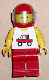 Minifig No: trc005 Name: Trucker - Red Legs, Red Helmet, Trans-Light Blue Visor Minifig No: trc005 Name: Trucker - Red Legs, Red Helmet, Trans-Light Blue Visor