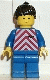 Minifig No: trn071 Name: Red & White Stripes - Blue Legs, Black Ponytail Hair Minifig No: trn071 Name: Red & White Stripes - Blue Legs, Black Ponytail Hair
