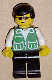 Minifig No: trn136 Name: Jacket Green with 2 Large Pockets - Black Legs, Black Male Hair Minifig No: trn136 Name: Jacket Green with 2 Large Pockets - Black Legs, Black Male Hair
