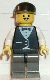 Minifig No: twn004 Name: Town Vest Formal - Race Official, Black Cap Minifig No: twn004 Name: Town Vest Formal - Race Official, Black Cap