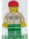 Minifig No: twn011 Name: Shirt with 2 Pockets No Collar, Green Legs, Red Cap Minifig No: twn011 Name: Shirt with 2 Pockets No Collar, Green Legs, Red Cap