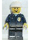 Minifig No: wc026 Name: Police - World City Patrolman, Dark Blue Shirt with Badge and Radio, Black Legs, White Cap Minifig No: wc026 Name: Police - World City Patrolman, Dark Blue Shirt with Badge and Radio, Black Legs, White Cap