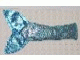 Part No: 51154 Name: Belville Fishtail for Adult with Medium Blue Fins, Medium Blue Spots, Silver Overlay Pattern Part No: 51154 Name: Belville Fishtail for Adult with Medium Blue Fins, Medium Blue Spots, Silver Overlay Pattern