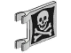 Part No: 2335p30 Name: Flag 2 x 2 Square with Skull and Crossbones (Jolly Roger) Pattern Part No: 2335p30 Name: Flag 2 x 2 Square with Skull and Crossbones (Jolly Roger) Pattern