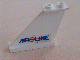 Part No: 2340pb029L Name: Tail 4 x 1 x 3 with Blue 'AIR LINE' and Red Globe and Line Pattern on Left Side (Sticker) Part No: 2340pb029L Name: Tail 4 x 1 x 3 with Blue 'AIR LINE' and Red Globe and Line Pattern on Left Side (Sticker)