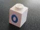 Part No: 3005pt0b Name: Brick 1 x 1 with Blue '0' Pattern (Bold Font) Part No: 3005pt0b Name: Brick 1 x 1 with Blue '0' Pattern (Bold Font)