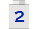 Part No: 3005pt2 Name: Brick 1 x 1 with Blue '2' Pattern Part No: 3005pt2 Name: Brick 1 x 1 with Blue '2' Pattern