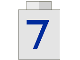 Part No: 3005pt7 Name: Brick 1 x 1 with Blue '7' Pattern Part No: 3005pt7 Name: Brick 1 x 1 with Blue '7' Pattern
