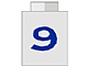 Part No: 3005pt9 Name: Brick 1 x 1 with Blue '9' Pattern Part No: 3005pt9 Name: Brick 1 x 1 with Blue '9' Pattern