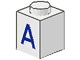 Part No: 3005ptA Name: Brick 1 x 1 with Blue 'A' Pattern Part No: 3005ptA Name: Brick 1 x 1 with Blue 'A' Pattern