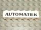 Part No: 3009pb046 Name: Brick 1 x 6 with Black 'AUTOMATIEK' Pattern Part No: 3009pb046 Name: Brick 1 x 6 with Black 'AUTOMATIEK' Pattern