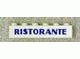 Part No: 3009px1 Name: Brick 1 x 6 with Blue 'RISTORANTE' Pattern Part No: 3009px1 Name: Brick 1 x 6 with Blue 'RISTORANTE' Pattern