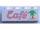 Part No: 3010pb008 Name: Brick 1 x 4 with Café (Cafe) Pattern Part No: 3010pb008 Name: Brick 1 x 4 with Café (Cafe) Pattern