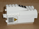 Part No: 30351pb02c01 Name: Electric, Light & Sound Rocket Engine, Battery Box with White Cover with Yellow Triangle and Vents Pattern both sides (Stickers) - Set 6456 Part No: 30351pb02c01 Name: Electric, Light & Sound Rocket Engine, Battery Box with White Cover with Yellow Triangle and Vents Pattern both sides (Stickers) - Set 6456